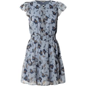Pepe Jeans - Emmanuelle - Jurk - Blauw - Vloeiende Stof