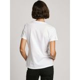 Pepe Jeans - Rosalind - T-shirt - Wit - Katoen