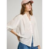 Klassieke Blouse - Effen - Katoen - Lange Mouw - Losse Pasvorm