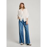 Klassieke Blouse - Effen - Katoen - Lange Mouw - Losse Pasvorm