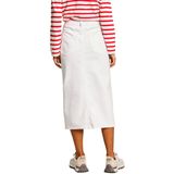 Spijkerrok - Wit - Katoen - Hoge Taille met Split