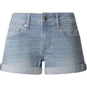 Pepe Jeans - Regular Siouxie - Korte Broek - Medium Blauw - Denim