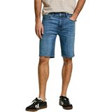 Pepe Jeans - Slim Hatch - Korte Jeans - Medium Blauw - 5-Pocket