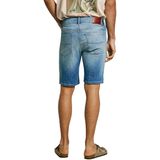 Pepe Jeans - PM801080IC0 - Bermuda - Blauw - Casual - Katoen - Denim - Duurzaam