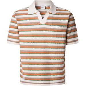 Pepe Jeans - Lamar Knit Polo - Beige - Heren Poloshirt