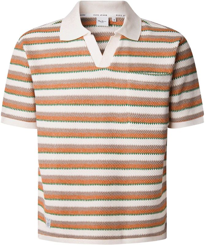 Pepe Jeans - Lamar Knit Polo - Beige - Heren Poloshirt