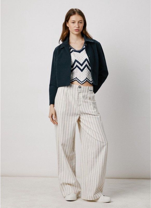 Pepe Jeans - Jo - Jas - Blauw - Middellange Jassen