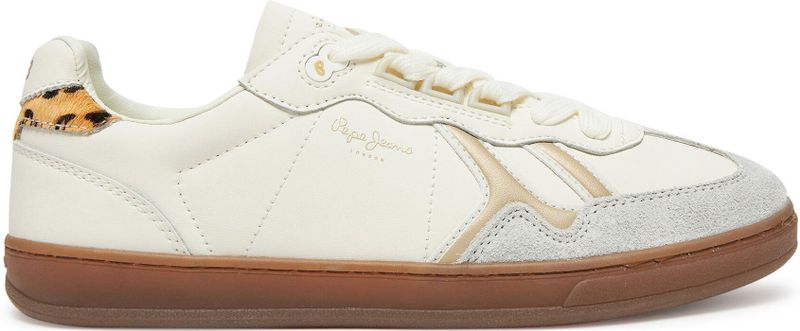 Pepe Jeans - Ball Fun - Sneakers - Neutraal - Koeien Suède - Gerecycled Leer