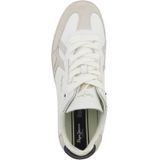 Pepe Jeans - Ball Club - Sneakers - Monochroom - Koeniensuède en Gerecycled Leer