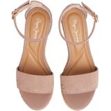 Pepe Jeans - PLS90689 Wayna - Leren Sandalen - Roze - Gesp - Casual