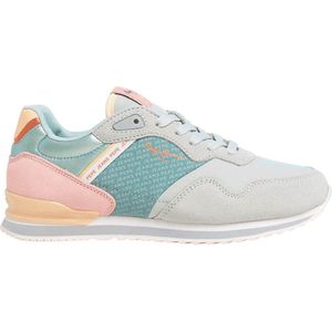 Pepe Jeans - PLS40045 - Sportschoenen - Veelkleurig - Leer - Vetersluiting