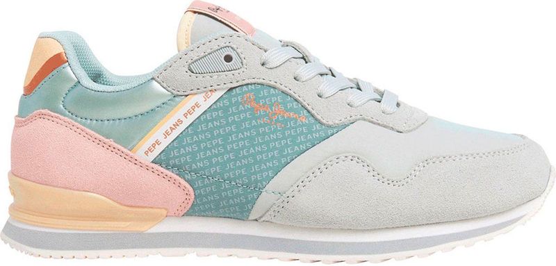 Pepe Jeans - PLS40045 - Sportschoenen - Veelkleurig - Leer - Vetersluiting