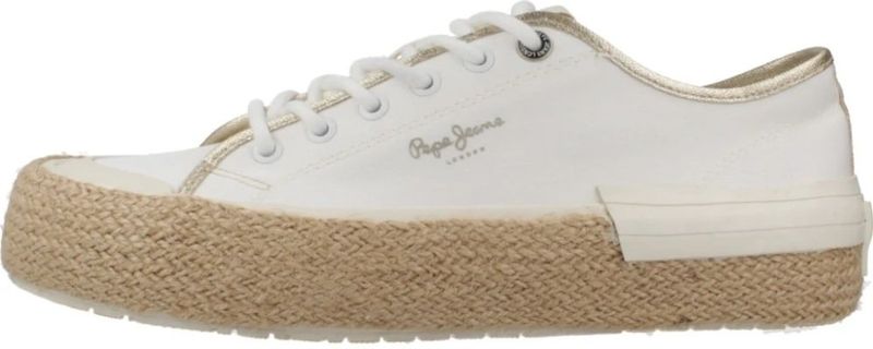 PEPE JEANS - SAMOI MIX - Sneakers - Wit - Lona - Details in Goud