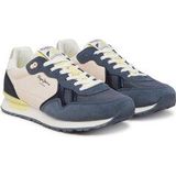 Pepe Jeans - Brit Camp - Sneakers - Zwart - Fluweel
