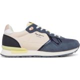 Pepe Jeans - Brit Camp - Sneakers - Zwart - Fluweel