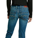 Pepe Jeansvoor vrouwen. PL204159IA1 Jeans in normale pasvorm Iconic Gen blauw (24/30), Casual, Katoen, Denim, Duurzaam