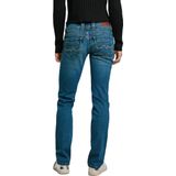 Pepe Jeansvoor vrouwen. PL204159IA1 Jeans in normale pasvorm Iconic Gen blauw (24/30), Casual, Katoen, Denim, Duurzaam