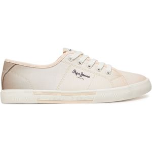 Pepe Jeans Brady Colors W sneakers voor dames, Licht perzik oranje/beige, 4 UK