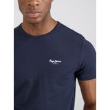 Pepe Jeans - Original Basic T-shirt - Blauw - Katoen - 1 stuk
