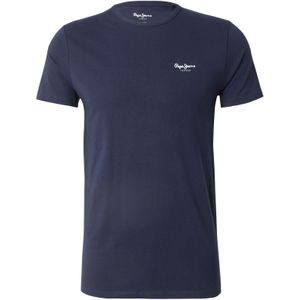 Pepe Jeans - Original Basic T-shirt - Blauw - Katoen - 1 stuk