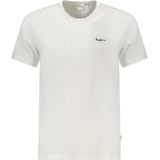 Pepe Jeans - T-shirt - Wit - 100% Katoen - Ronde Hals