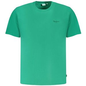 T-shirts - Groen - Katoenen T-shirt - Korte Mouwen - Crew Neck