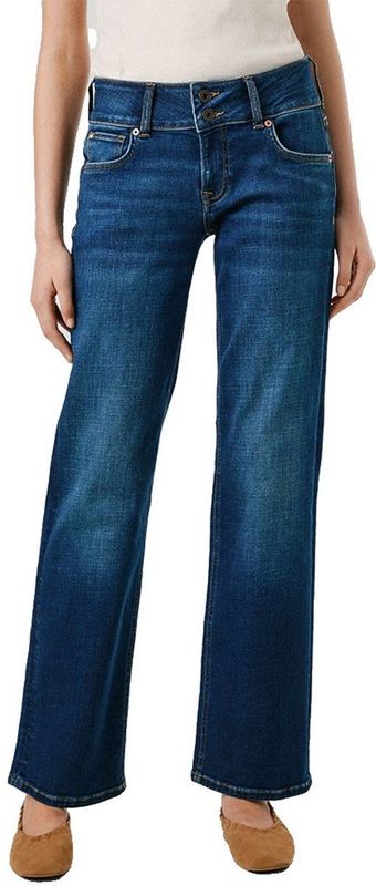 Venus - Straight Jeans - Medium Donker Indigo - Katoenmix