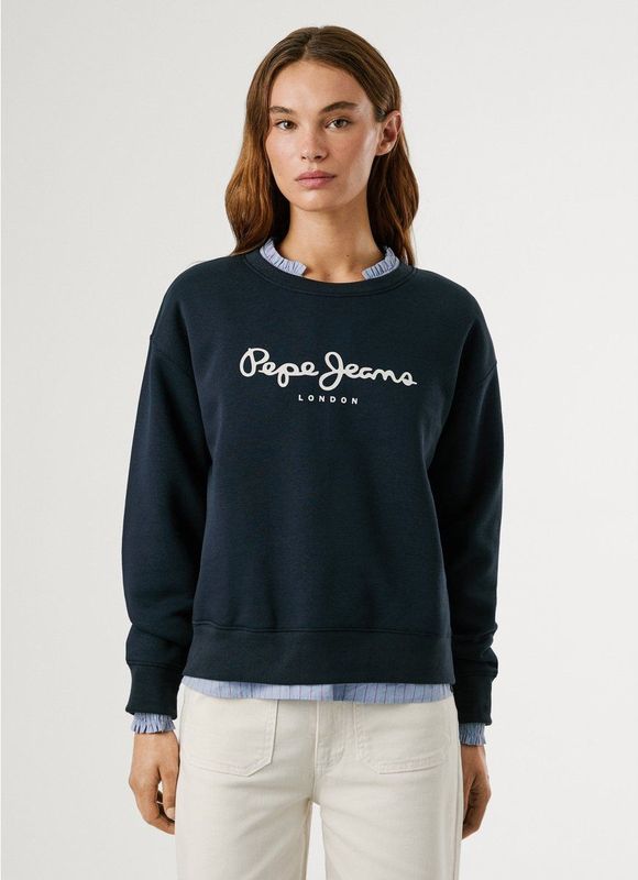 PEPE JEANS - Sweatshirt - Roze - Katoen - Casual
