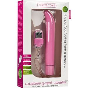 Shots Toys - Draadloze G-spot vibrator, roze, 1 stuk