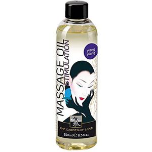 SHIATSU Erotische massageolie ylang-ylang, massageolie voor de sensuele partnermassage ter stimulatie, met voortreffelijke geur. 250 ml.