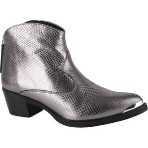 Unisa GREA MAR ANTRACITA dames enkellaarzen gekleed grijs