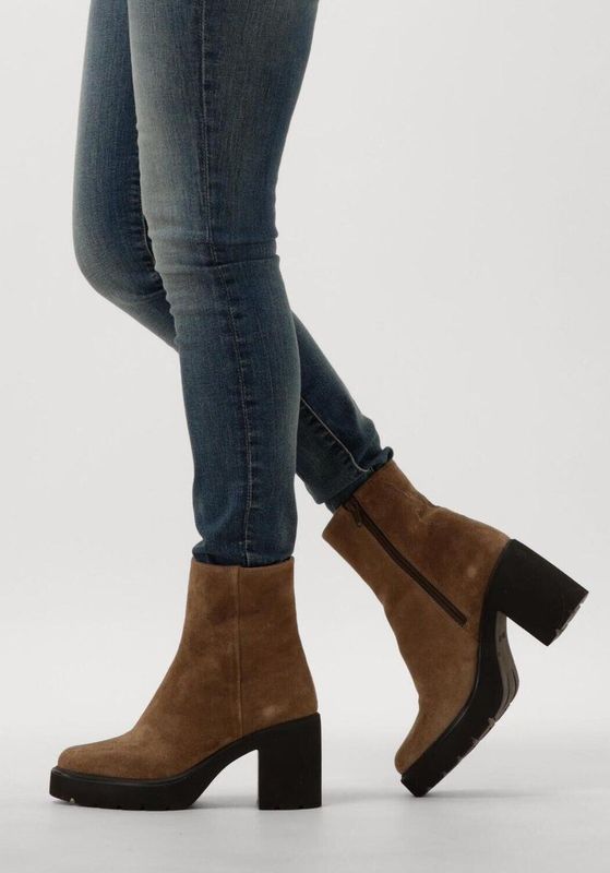 Unisa - Khan - Enkellaarzen - Taupe - Suède