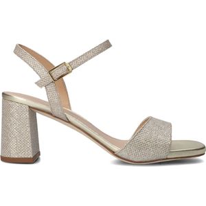 Unisa - Moraty - Sandalen - Goud - Leren Binnenkant - Blokhak 6 cm
