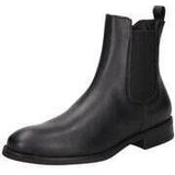 Unisa - Barty - Chelsea Boot - Zwart - Glad Leer