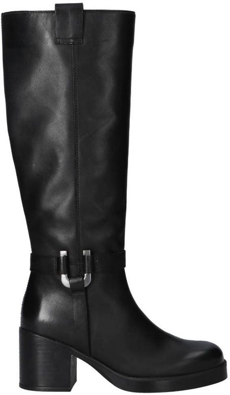 Unisa - Jinso_STT - Leren Hoge Laarzen - Zwart