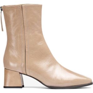 Unisa - Lucas - Enkellaarsjes - Beige - Lakleren