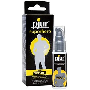 pjur Superhero Delay serum – vertragende gel voor mannen – vermindert de gevoeligheid van de penis, zonder verdoving (20 ml)
