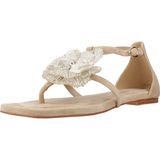 Alma EN Pena - Bloemsandaal - Beige - Sandaal met Gesp
