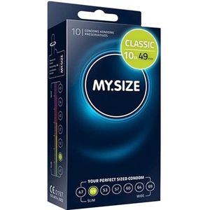 MY.SIZE MS4910 Condoom 10 stuks 49 mm transparant