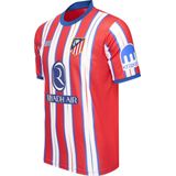 Atletico Madrid - Thuis Shirt - Rood-Wit - 100% Polyester