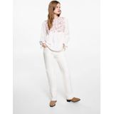 MANGO TEEN - Straight Regular Waist - Jeans - Wit - 5-Pocket Stijl