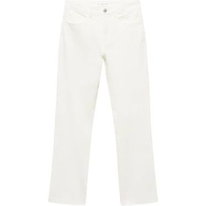 MANGO TEEN - Straight Regular Waist - Jeans - Wit - 5-Pocket Stijl