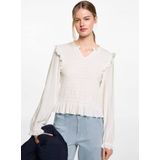 MANGO TEEN - Capri Broek - Lichtblauw - Katoen - Cropped Lengte