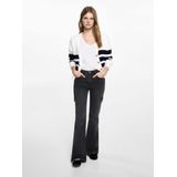 MANGO TEEN - Flared Jeans - Grijs - Denim - Regular Waist