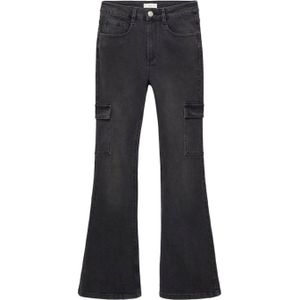 MANGO TEEN - Flared Jeans - Grijs - Denim - Regular Waist