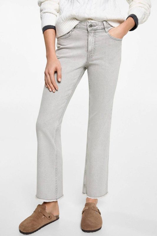 MANGO - TEEN - Flared Jeans - Grijs - Denim