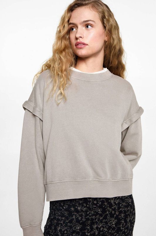 MANGO TEEN - Sweater - Grijs - Katoen