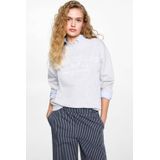 MANGO TEEN wide leg casual broek marine