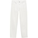 MANGO TEEN - Regular Fit Jeans - Wit - 100% Katoen