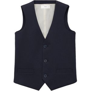 Mango Kids gilet donkerblauw